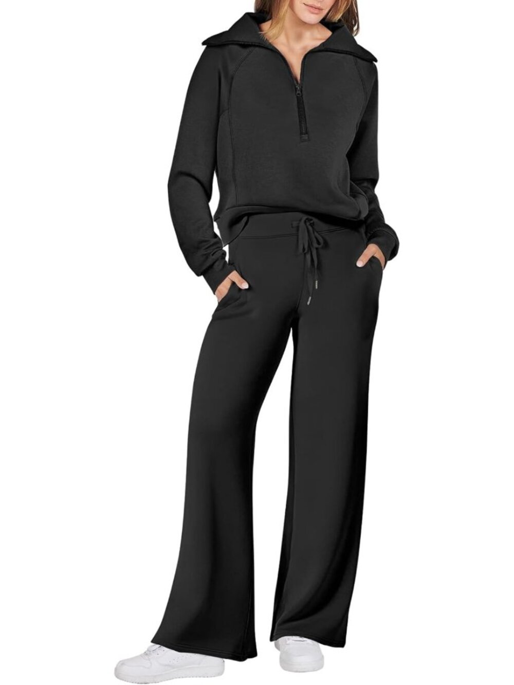 Cozy 2-Piece Lounge Set for Women | Fall Sweatsuit Outfit | Comfy Casual Wear